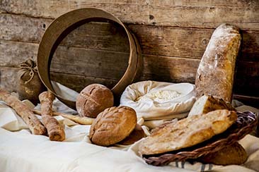 Set di pani speciali del forno il Granaio Antico a Teramo